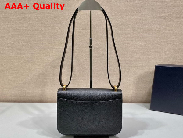 Prada Embleme Saffiano Shoulder Bag in Black 1BD320 Replica