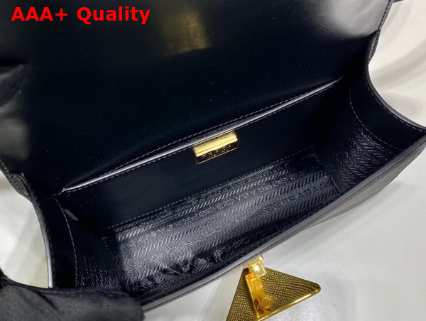 Prada Embleme Saffiano Shoulder Bag in Black 1BD320 Replica