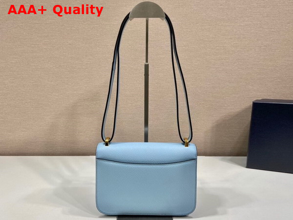 Prada Embleme Saffiano Shoulder Bag in Light Blue 1BD320 Replica