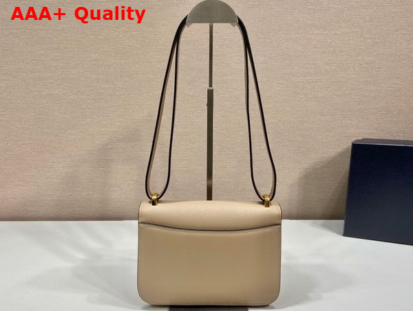 Prada Embleme Saffiano Shoulder Bag in Sand Beige 1BD320 Replica