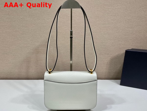 Prada Embleme Saffiano Shoulder Bag in White 1BD320 Replica