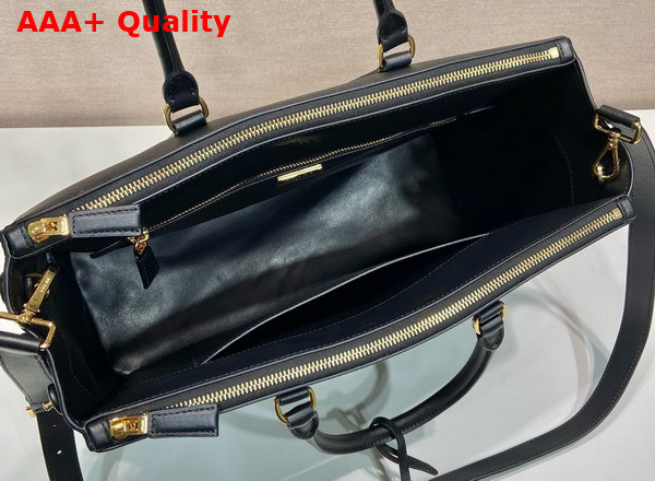 Prada Extra Large Prada Galleria Leather Bag in Black 1BA802 Replica