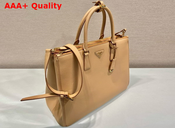 Prada Extra Large Prada Galleria Leather Bag in Natural 1BA802 Replica