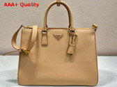 Prada Extra Large Prada Galleria Leather Bag in Natural 1BA802 Replica