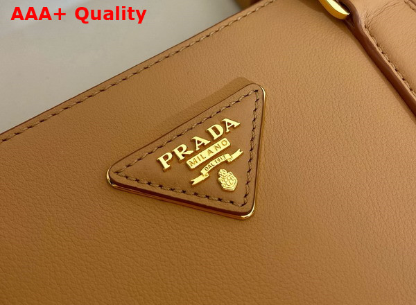 Prada Extra Large Prada Galleria Leather Bag in Natural 1BA802 Replica