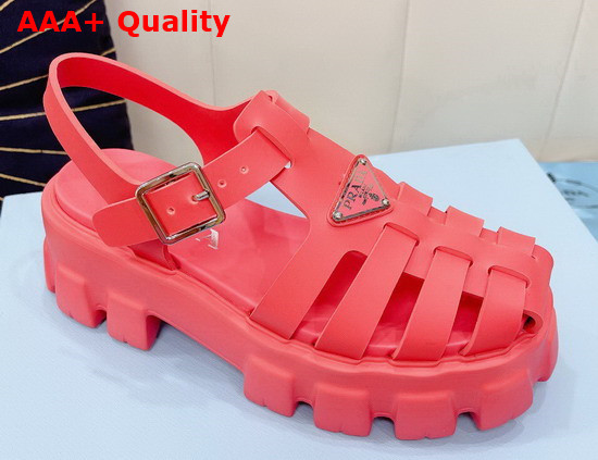 Prada Foam Rubber Sandals Begonia Pink 1X853M Replica