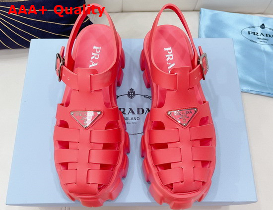 Prada Foam Rubber Sandals Begonia Pink 1X853M Replica