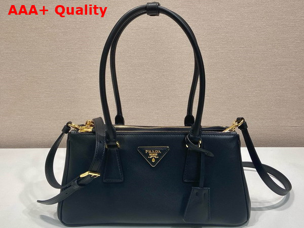 Prada Galleria East West Leather Bag in Black Replica