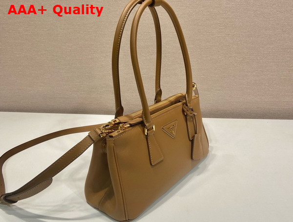 Prada Galleria East West Leather Bag in Natural Replica