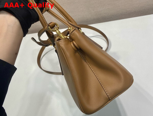 Prada Galleria East West Leather Bag in Natural Replica