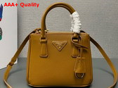 Prada Galleria Saffiano Leather Mini Bag in Caramel 1BA906 Replica