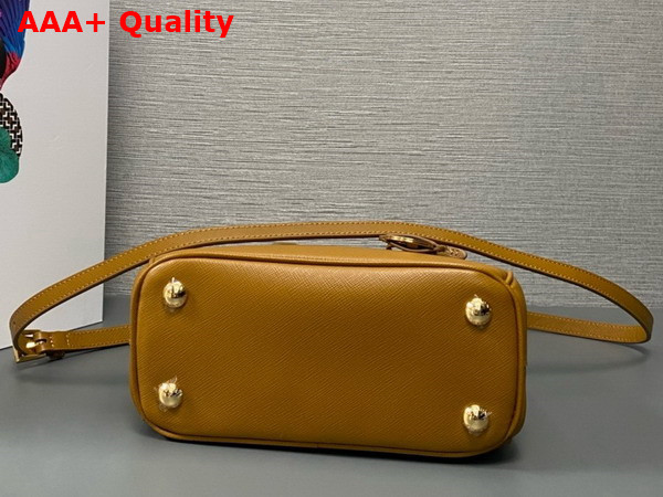 Prada Galleria Saffiano Leather Mini Bag in Caramel 1BA906 Replica