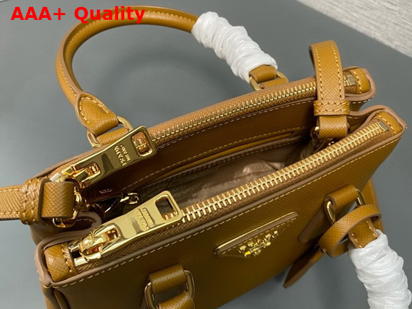 Prada Galleria Saffiano Leather Mini Bag in Caramel 1BA906 Replica