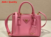 Prada Galleria Saffiano Leather Mini Bag in Pink 1BA906 Replica