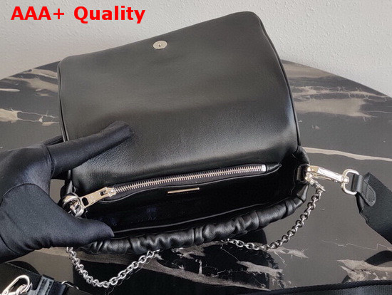 Prada Gaufre Nappa Leather Shoulder Bag in Black Replica