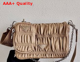 Prada Gaufre Nappa Leather Shoulder Bag in Cameo Beige Replica