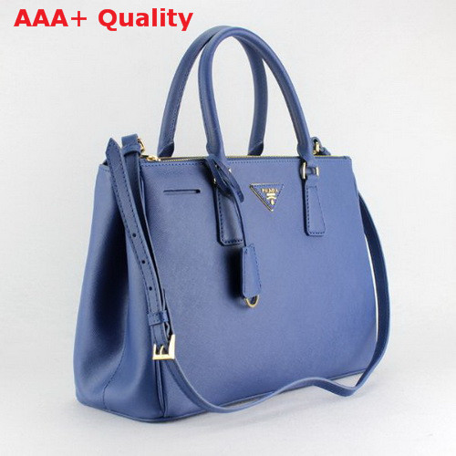 Prada Saffiano Leather Killer Bag in Blue Replica