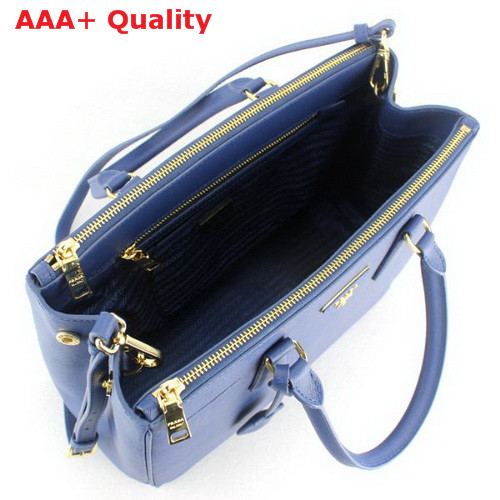 Prada Saffiano Leather Killer Bag in Blue Replica