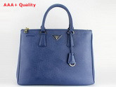 Prada Large Killer Bag Blue Saffiano Leather Replica