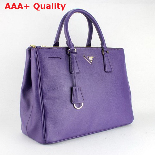 Prada Large Killer Bag Purple Saffiano Leather Replica