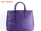 Prada Large Killer Bag Purple Saffiano Leather Replica