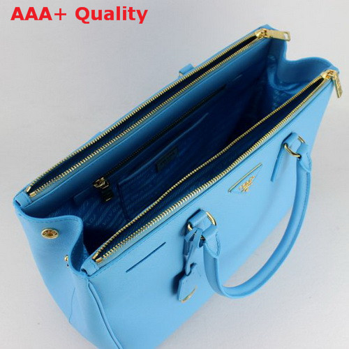 Prada Large Killer Bag Skyblue Leather Replica