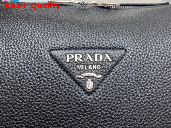 Prada Large Leather Handbag in Black 1BC170 Replica