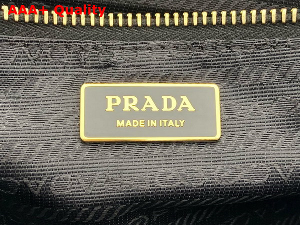 Prada Large Leather Handbag in Dark Brown 1BA433 Replica