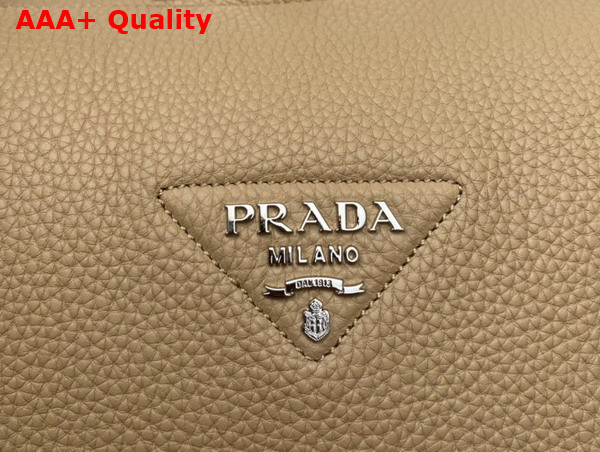 Prada Large Leather Handbag in Sand Color 1BC170 Replica