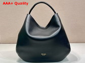 Prada Large Leather Shoulder Bag in Black 1BC219 Replica