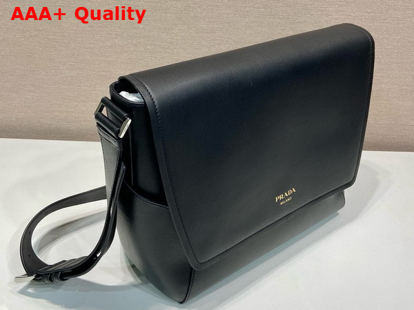 Prada Large Leather Shoulder Bag in Black 2VD068 Replica