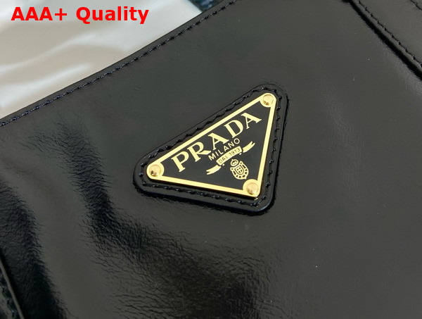 Prada Large Leather Tote Bag in Black 1BG460 Replica