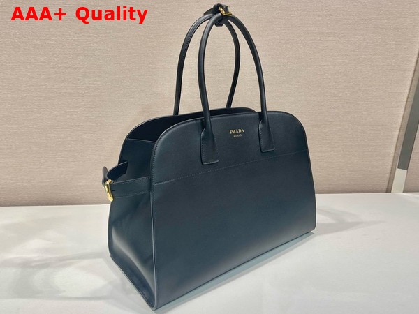 Prada Large Leather Tote Bag in Black 1BG508 Replica