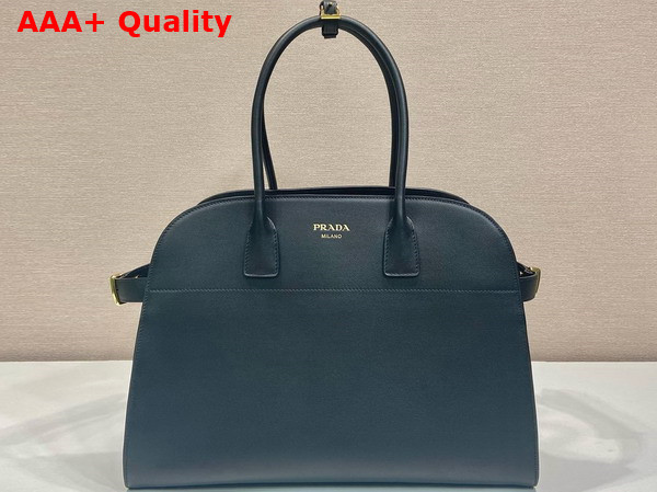 Prada Large Leather Tote Bag in Black 1BG508 Replica