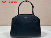 Prada Large Leather Tote Bag in Black 1BG510 Replica