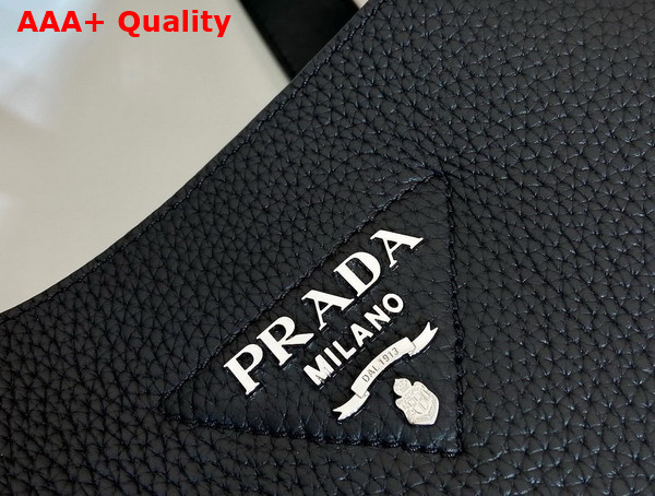 Prada Large Leather Tote in Black 1BG338 Replica