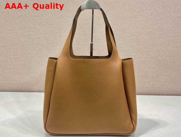 Prada Large Leather Tote in Caramel 1BG338 Replica