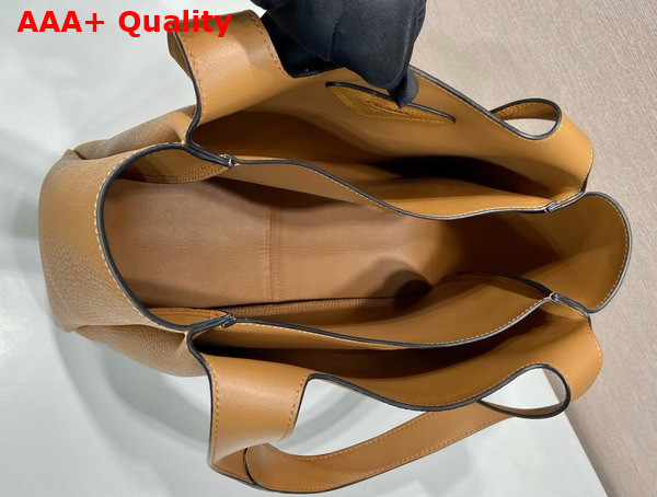 Prada Large Leather Tote in Caramel 1BG338 Replica