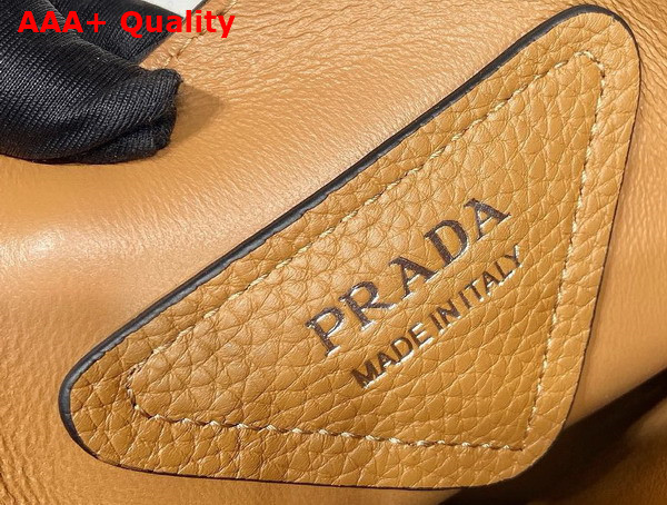 Prada Large Leather Tote in Caramel 1BG338 Replica