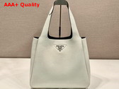 Prada Large Leather Tote in White 1BG338 Replica