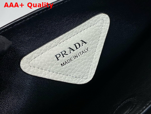 Prada Large Leather Tote in White 1BG338 Replica