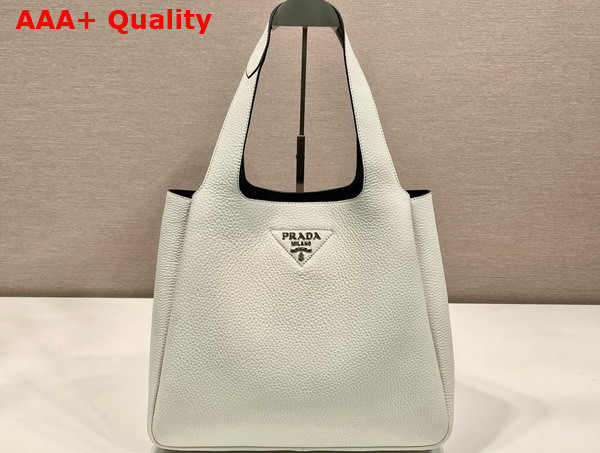 Prada Large Leather Tote in White 1BG338 Replica