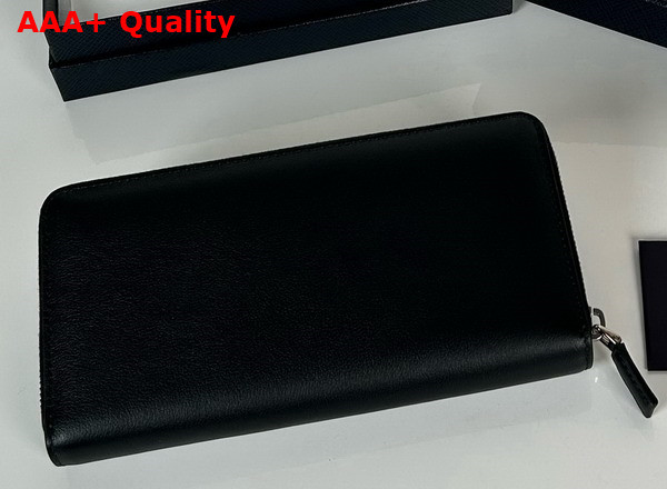 Prada Large Leather Wallet in Black 1ML506 Replica