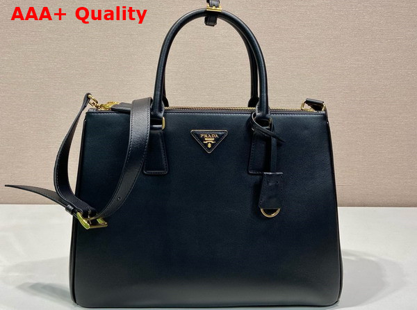 Prada Large Prada Galleria Leather Bag in Black 1BA446 Replica