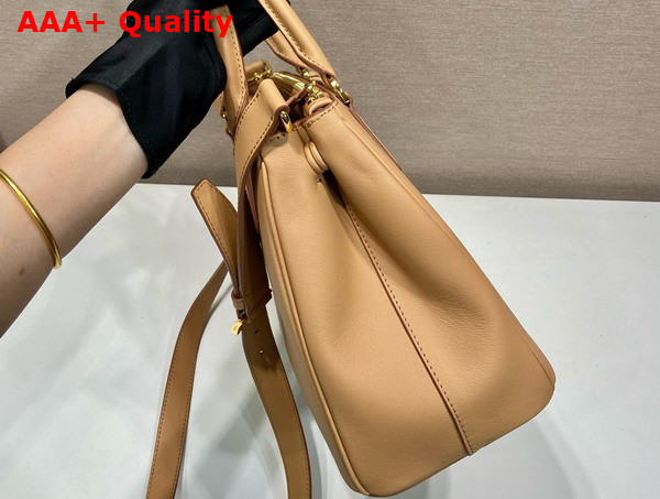 Prada Large Prada Galleria Leather Bag in Caramel 1BA274 Replica