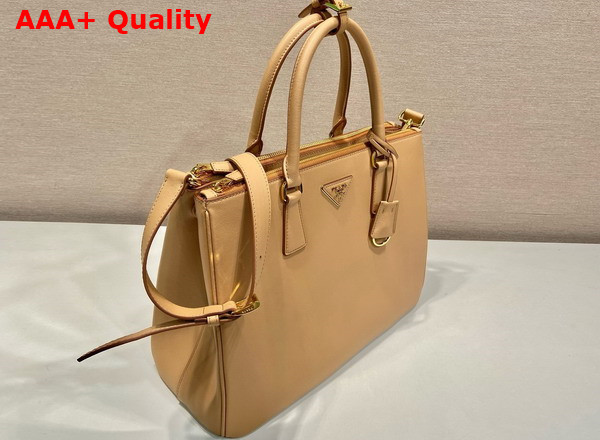 Prada Large Prada Galleria Leather Bag in Natural 1BA446 Replica