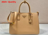 Prada Large Prada Galleria Leather Bag in Natural 1BA446 Replica