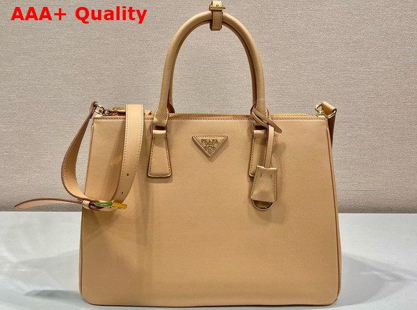 Prada Large Prada Galleria Leather Bag in Natural 1BA446 Replica