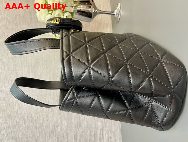 Prada Large Quilted Leather Tote Bag in Black 1BG547 Replica