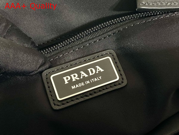 Prada Large Re Nylon and Leather Shoulder Bag in Black 2VD052 Replica